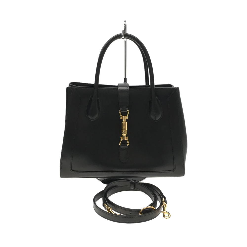 Gucci Calf Leather Plain Medium Tote Bag